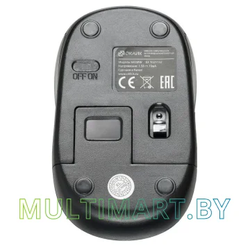 Мышь Oklick 665MW (черный/синий) картинка 5